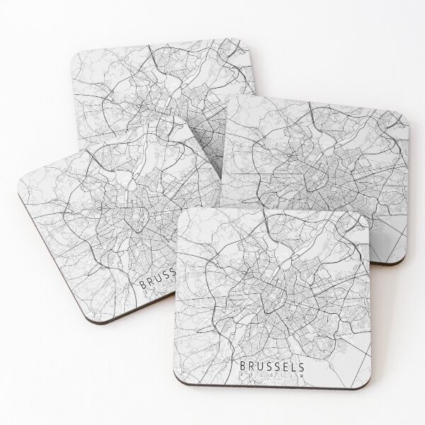 Item preview, Brussels City Map of Belgium - Light designed and sold by deMAP.