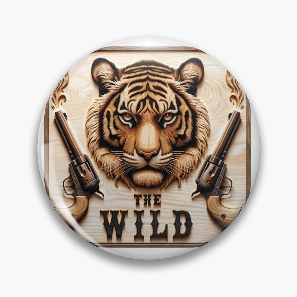 Artikelvorschau, Wildtiger - Westernstil - Holzrahmen entworfen und verkauft von OlaMarket.