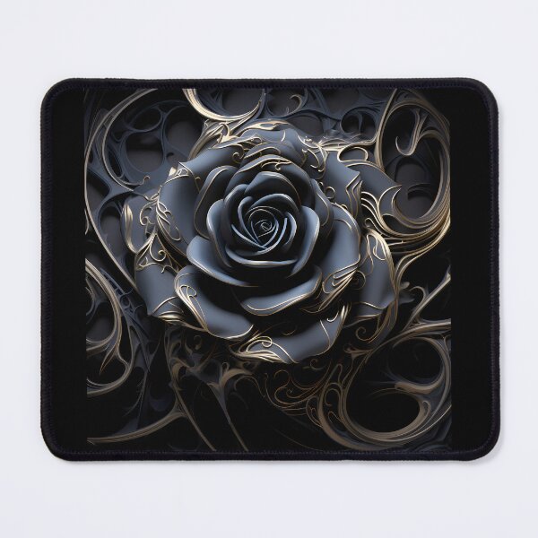 Item preview, Black & Blue Porcelain Rose designed and sold by codestealth.