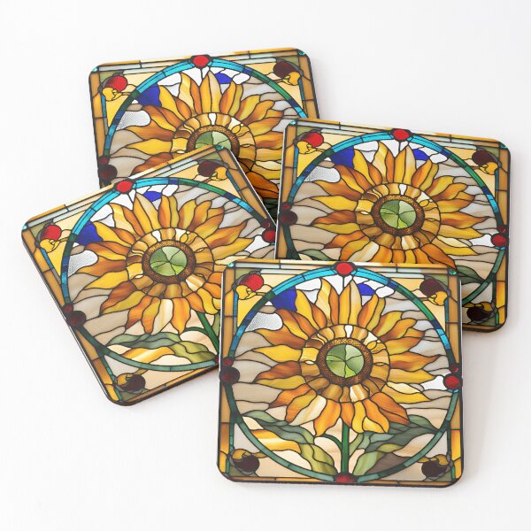 Item preview, Beautiful Stained Glass Sunflower designed and sold by klmcmo70.