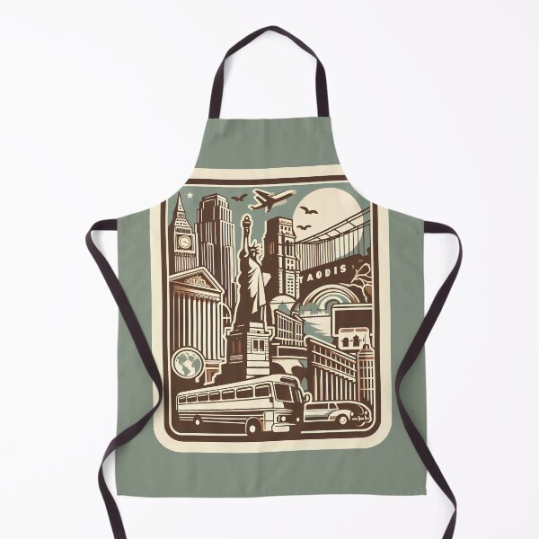 Item preview, Vintage Global Travel and Iconic Landmarks Collage designed and sold by DethLock.