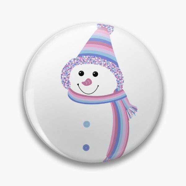 Item preview, Bigender Pride Snowman Snowperson Pink Purple Blue designed and sold by JoyfulJen.
