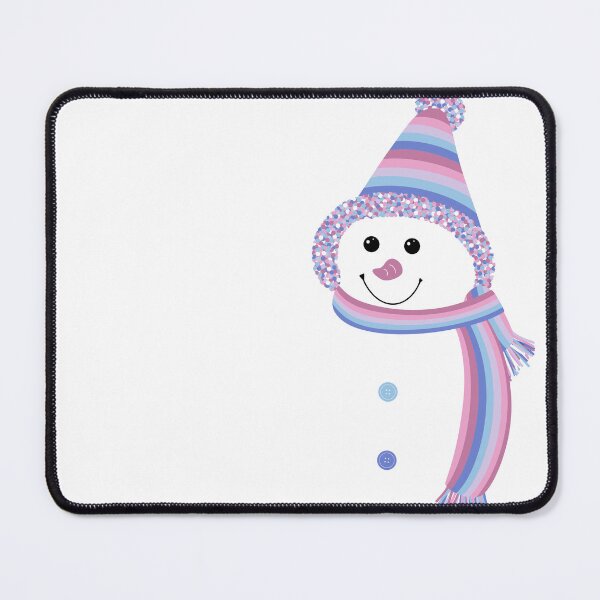 Item preview, Bigender Pride Snowman Snowperson Pink Purple Blue designed and sold by JoyfulJen.