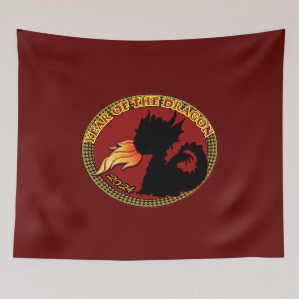 Item preview, year of the dragon! 2024 t shirt in red happy new year designed and sold by PaintDesigns.