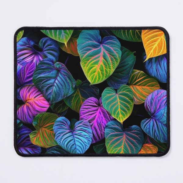 Item preview, Fluorescent Neon Leaves - Colorful Modern Pattern  designed and sold by HausKatz.