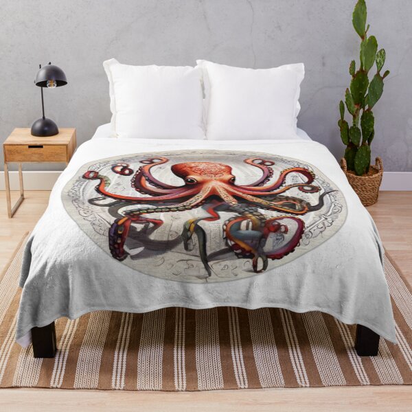 Item preview, maritime art octopus designed and sold by bonjourmadame4.