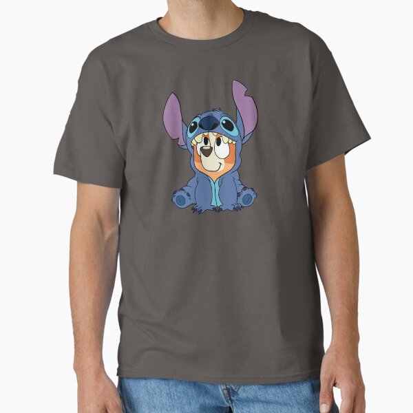 Vista previa del artículo con la obra «Bingo en Stitch Onesie», diseñado y vendido por MerchUnlocked.