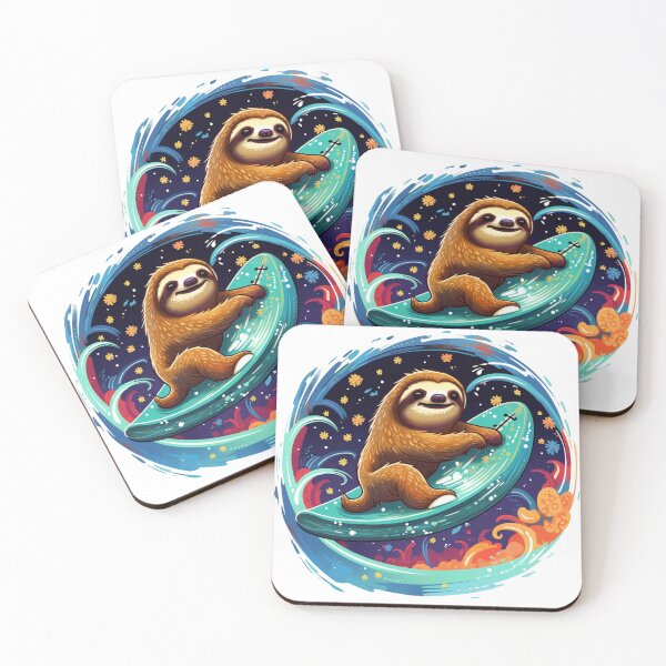 Item preview, Sloth - Cosmic Surfer designed and sold by matdiazl.