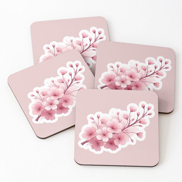 Item preview, “Ethereal Pink Cherry Blossoms Artistic Illustration designed and sold by DethLock.
