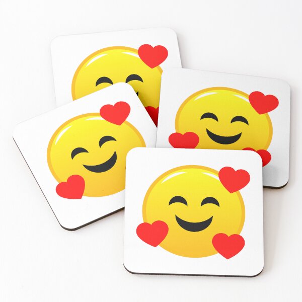 Item preview, Smiling Face with Hearts emoji Apple / Mac designed and sold by DibujandoPorfa.