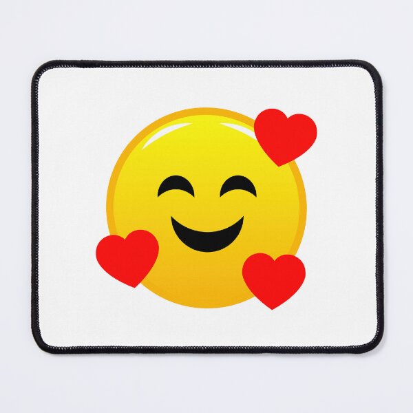 Item preview, Smiling Face with Hearts emoji Apple / Mac designed and sold by DibujandoPorfa.