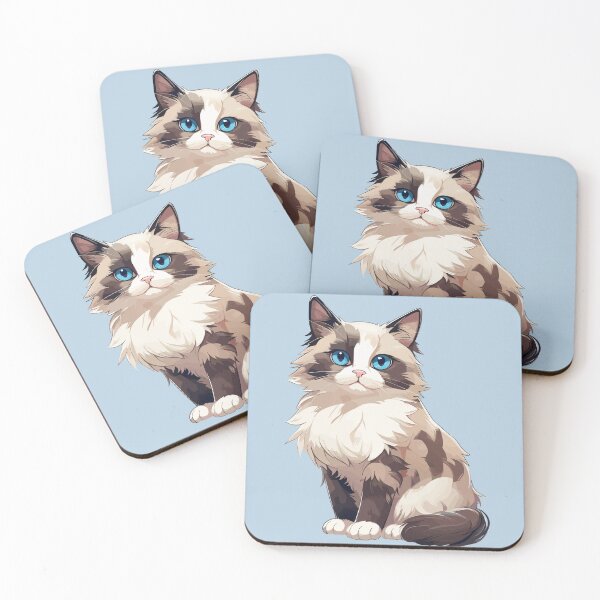 Item preview, Ragdoll Royalty: Luxurious Cute Blue-Eyed Cat designed and sold by DonTonzo.
