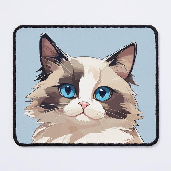 Item preview, Ragdoll Royalty: Luxurious Cute Blue-Eyed Cat designed and sold by DonTonzo.