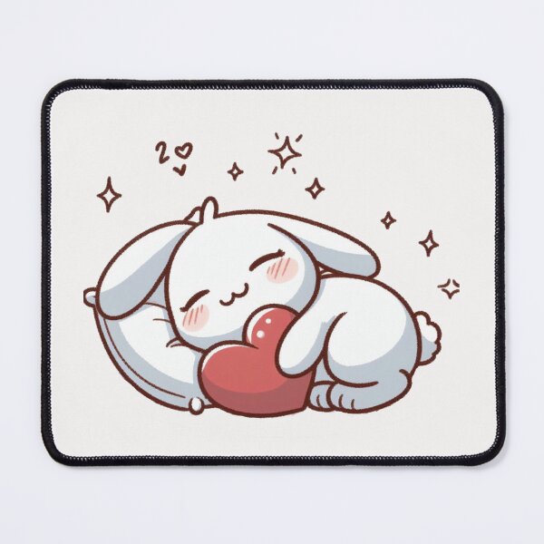 Item preview, Cute Bunny Sleeping With heart Valentines Day designed and sold by LemuellTrends.