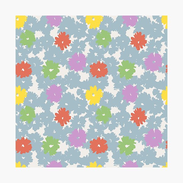 Item preview, Cali Boho Scattered Floral Pattern designed and sold by BossyCatHome.