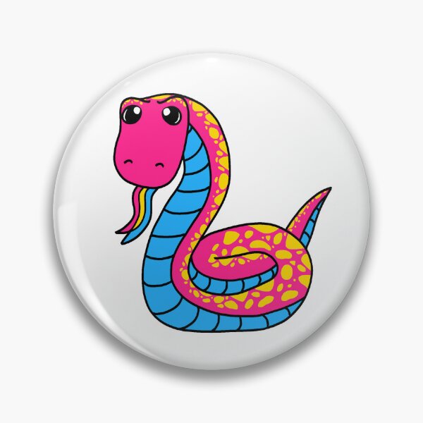 Item preview, Pansexual snake designed and sold by TheBogFrog.