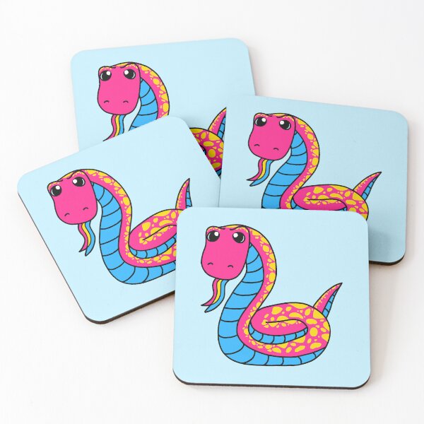 Item preview, Pansexual snake designed and sold by TheBogFrog.