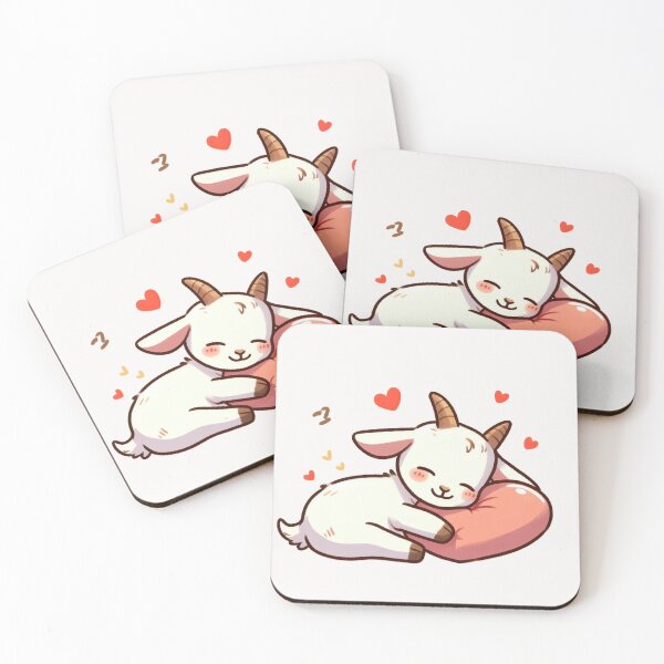 Item preview, Cute Goat Sleeping With heart Valentines Day designed and sold by LemuellTrends.