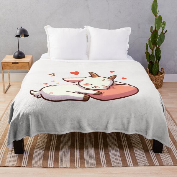 Item preview, Cute Goat Sleeping With heart Valentines Day designed and sold by LemuellTrends.