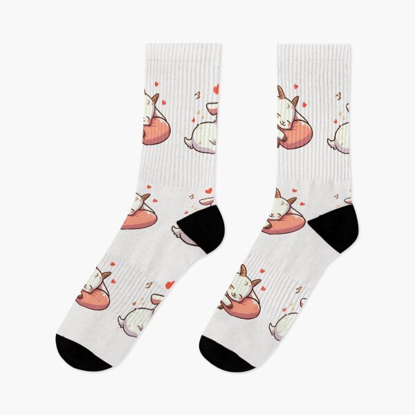 Item preview, Cute Goat Sleeping With heart Valentines Day designed and sold by LemuellTrends.