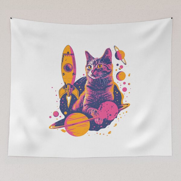 Item preview, Brown cat in space designed and sold by TheRealmWithin.