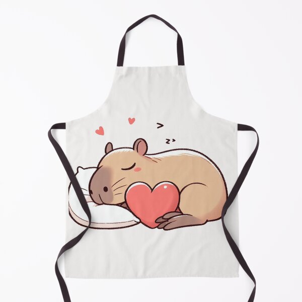 Item preview, Cute Capybara Sleeping With heart Valentines Day designed and sold by LemuellTrends.