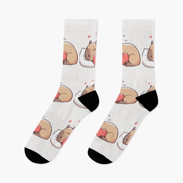 Item preview, Cute Capybara Sleeping With heart Valentines Day designed and sold by LemuellTrends.
