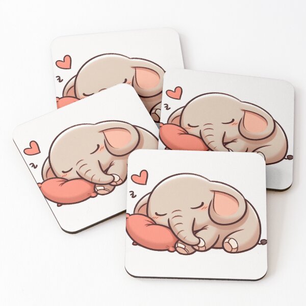 Item preview, Cute Elephant Sleeping With heart Valentines Day designed and sold by LemuellTrends.