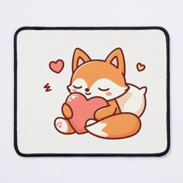 Item preview, Cute Fox Sleeping With heart Valentines Day designed and sold by LemuellTrends.