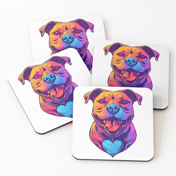 Item preview, Colorful happy amstaff designed and sold by TheRealmWithin.