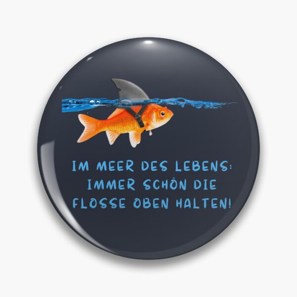 Artikelvorschau, Resilienz im Lebensmeer: Die Flosse hochhalten! entworfen und verkauft von Pilot-Eugen.
