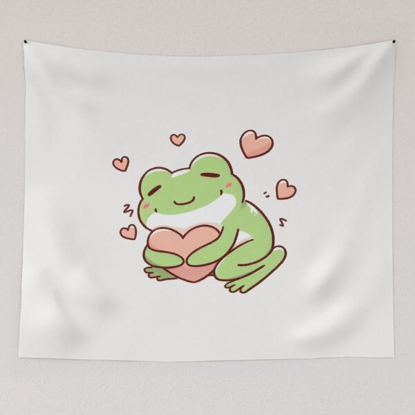 Item preview, Cute Frog Sleeping With heart Valentines Day designed and sold by LemuellTrends.