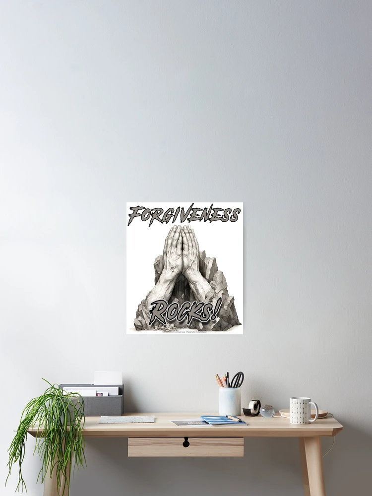 Thumbnail 2 of 3, Poster, Forgiveness Rocks! 1 designed and sold by The Imagination Source™.