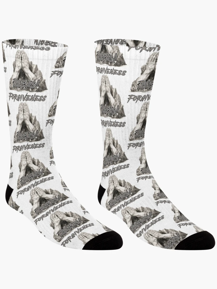 Thumbnail 3 of 5, Socks, Forgiveness Rocks! 1 designed and sold by The Imagination Source™.