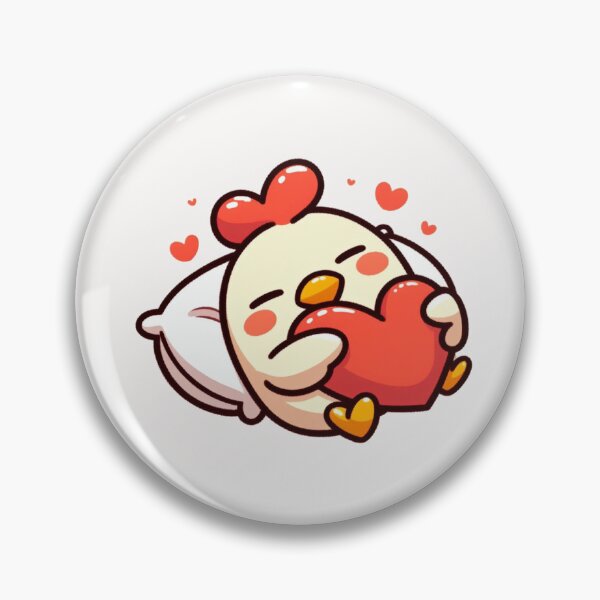Item preview, Cute Chicken Sleeping With heart Valentines Day designed and sold by LemuellTrends.