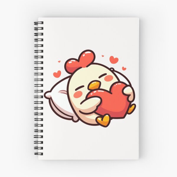 Item preview, Cute Chicken Sleeping With heart Valentines Day designed and sold by LemuellTrends.