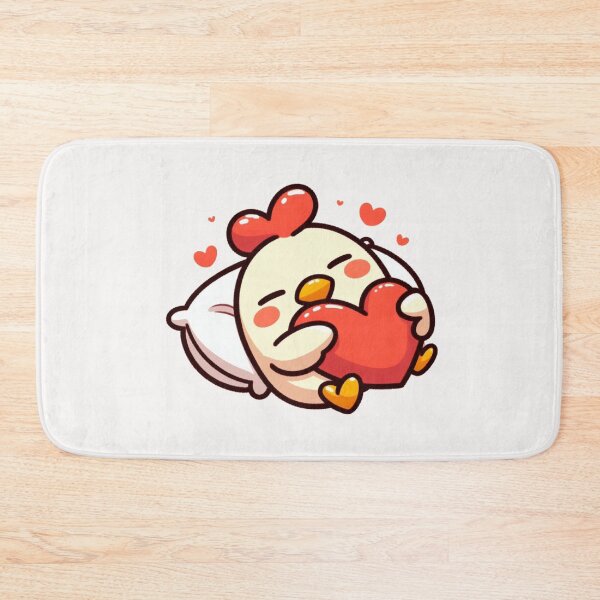 Item preview, Cute Chicken Sleeping With heart Valentines Day designed and sold by LemuellTrends.