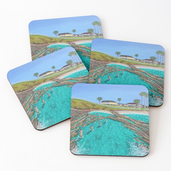 View from the Old Wharf - Bermagui Coasters (Set of 4)