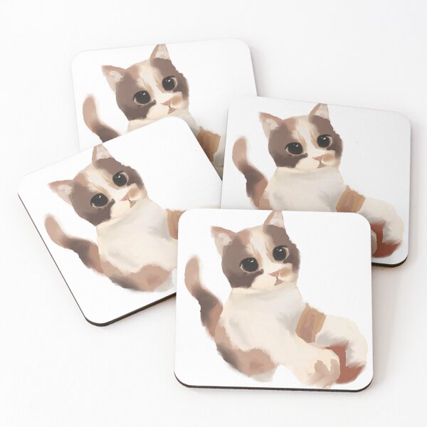Item preview, Playful cute cat playing with new toy designed and sold by EverlyBird Arts.