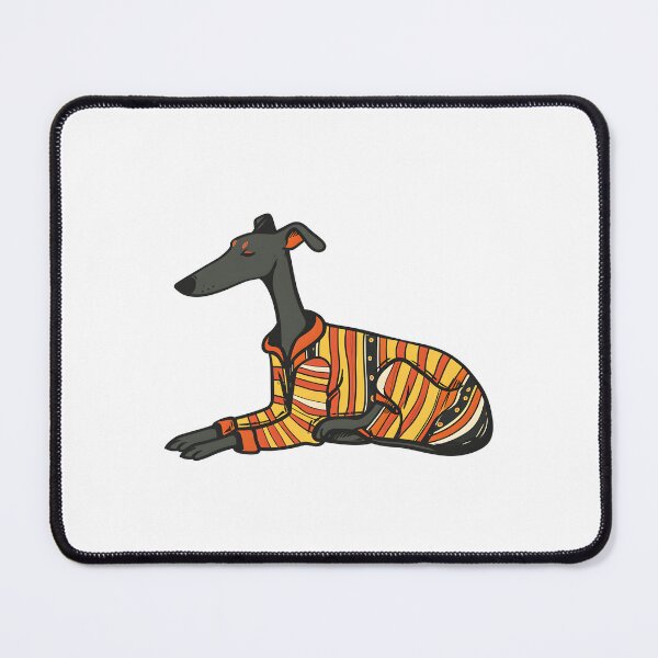 Item preview, Greyhound in pajamas designed and sold by TheRealmWithin.