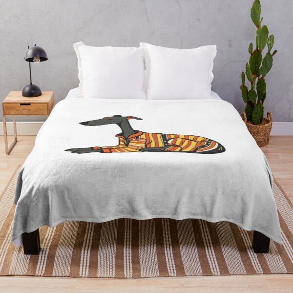 Item preview, Greyhound in pajamas designed and sold by TheRealmWithin.
