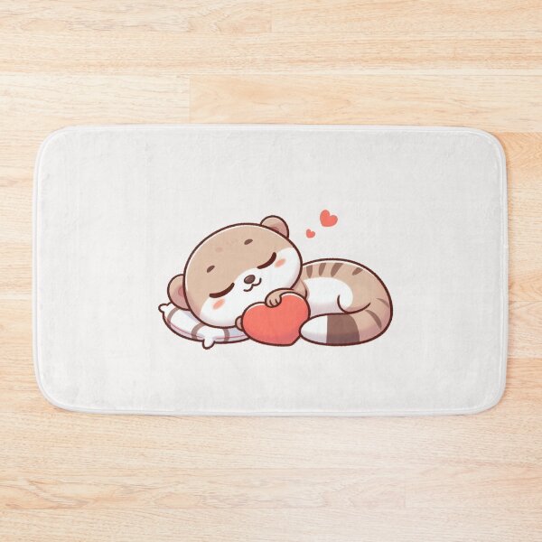 Item preview, Cute Weasel Sleeping With heart Valentines Day designed and sold by LemuellTrends.