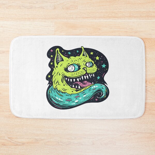 Item preview, Green cat monster designed and sold by TheRealmWithin.