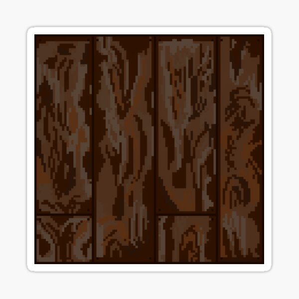 Item preview, pixel-art dark oak wood planks designed and sold by BitCrafted.