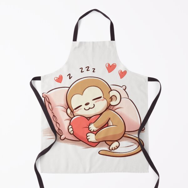 Item preview, Cute Monkey Sleeping With heart Valentines Day designed and sold by LemuellTrends.