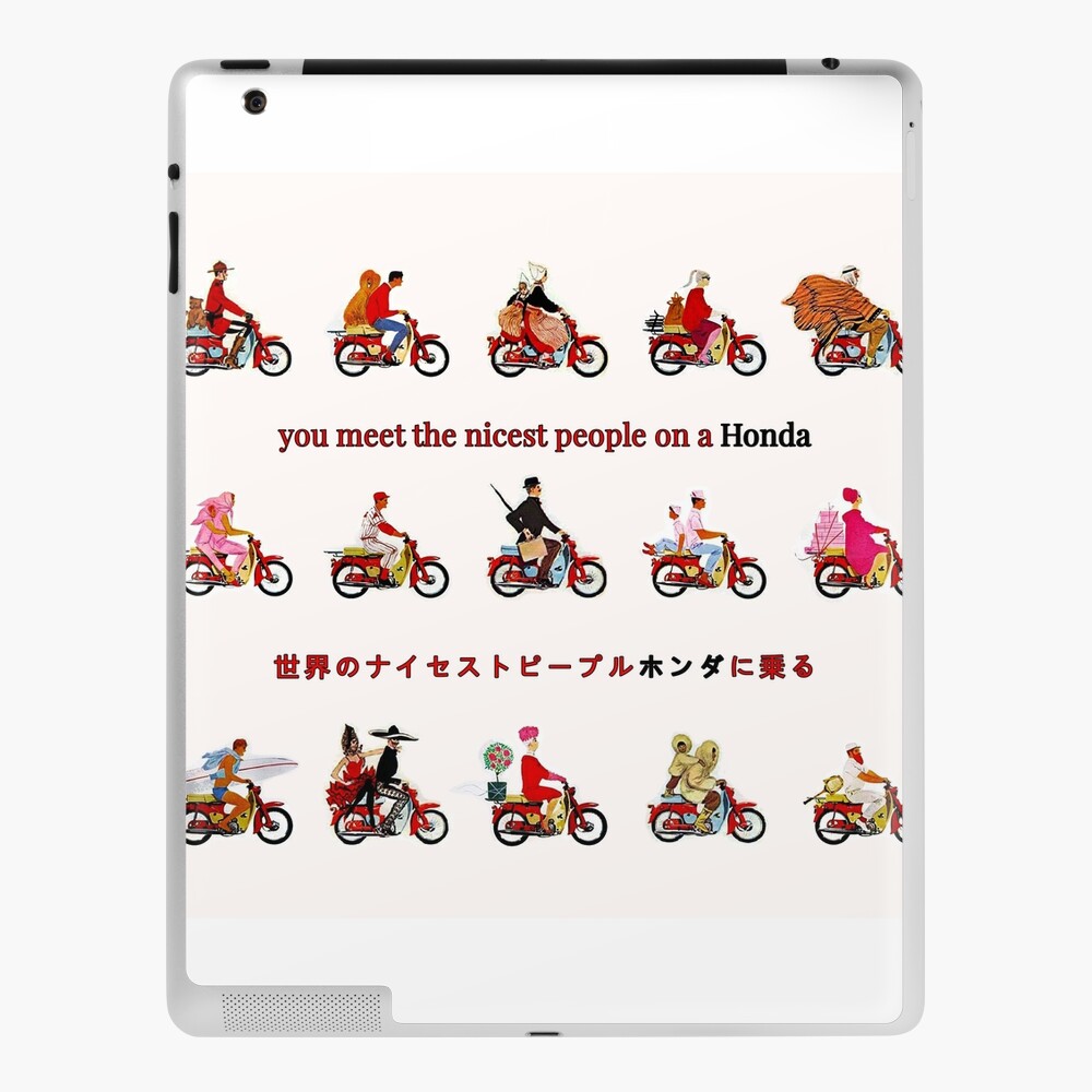 Honda Super Cub You Meet The Nicest People On A Honda Ipad Case Skin By Thesmartchicken Redbubble - roblox gift card cub