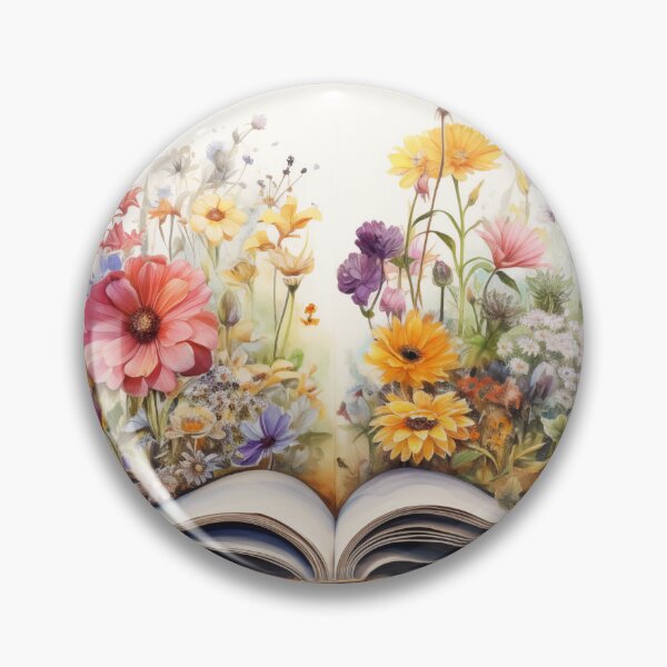 Item preview, Watercolour Wildflower Growing From A Book designed and sold by HeyImFlooky.