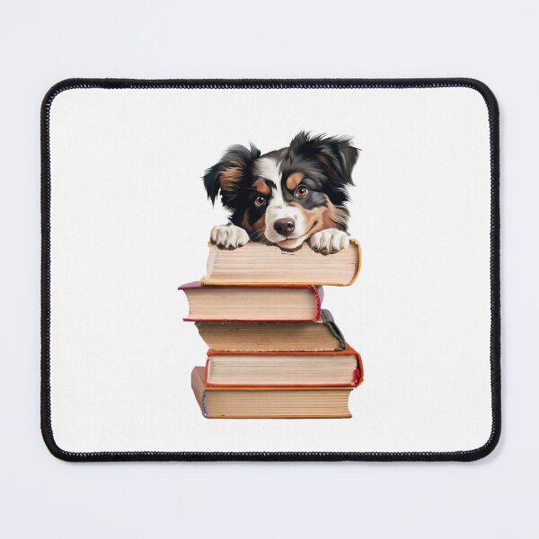 Item preview, Miniature American Shepherd And Books designed and sold by TheAnimalZ00.