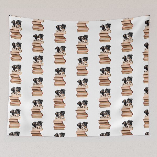 Item preview, Miniature American Shepherd And Books designed and sold by TheAnimalZ00.
