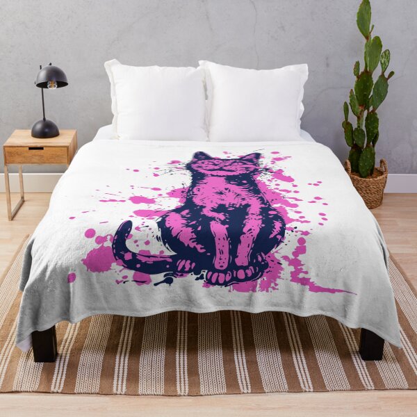 Item preview, Pink splash cat designed and sold by TheRealmWithin.